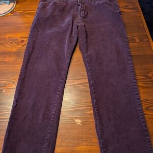 Banana Republic Men's Deep Purple Corduroy Pants